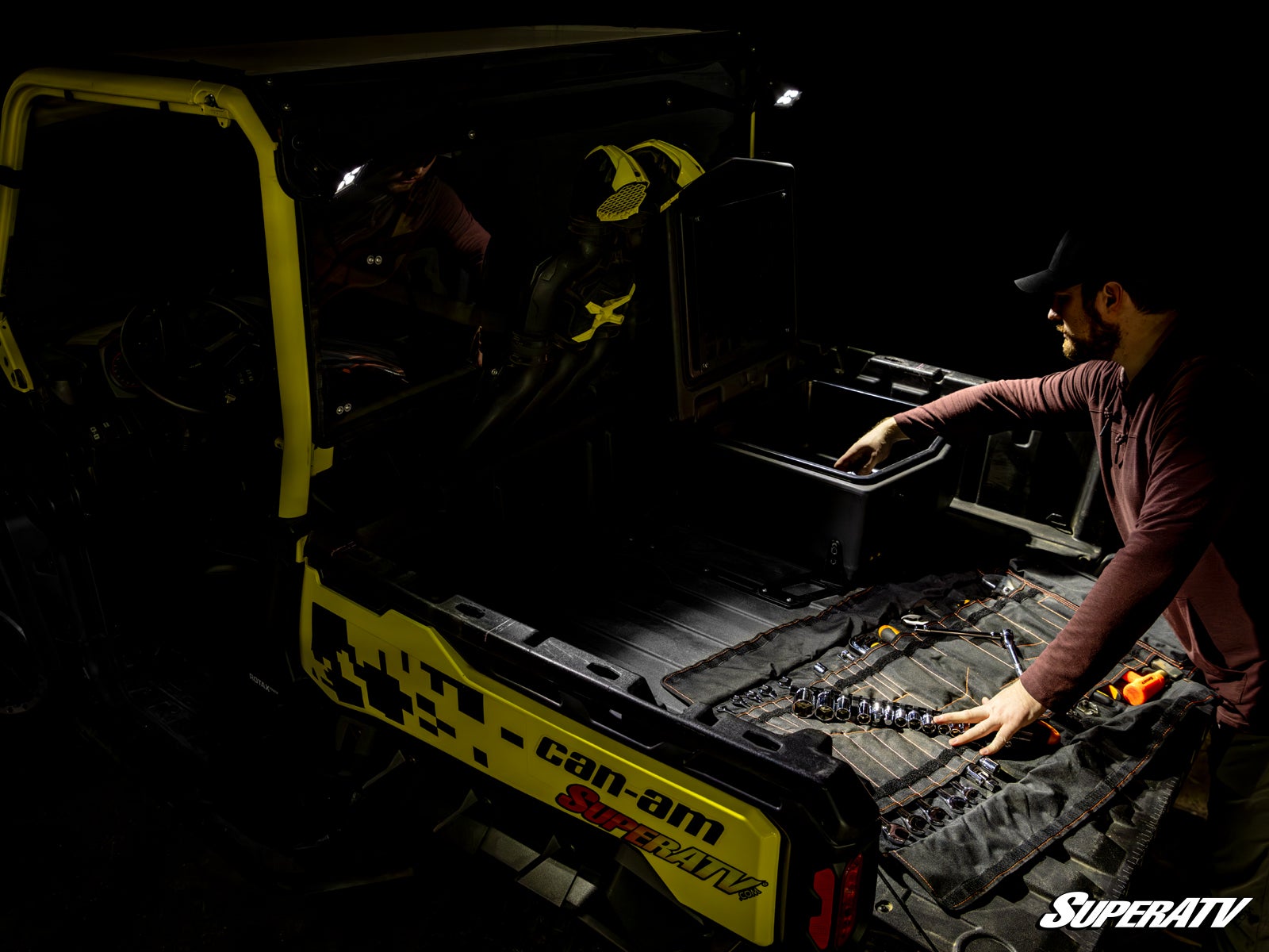 Can-Am Defender Rear-Facing LED Cube Lights