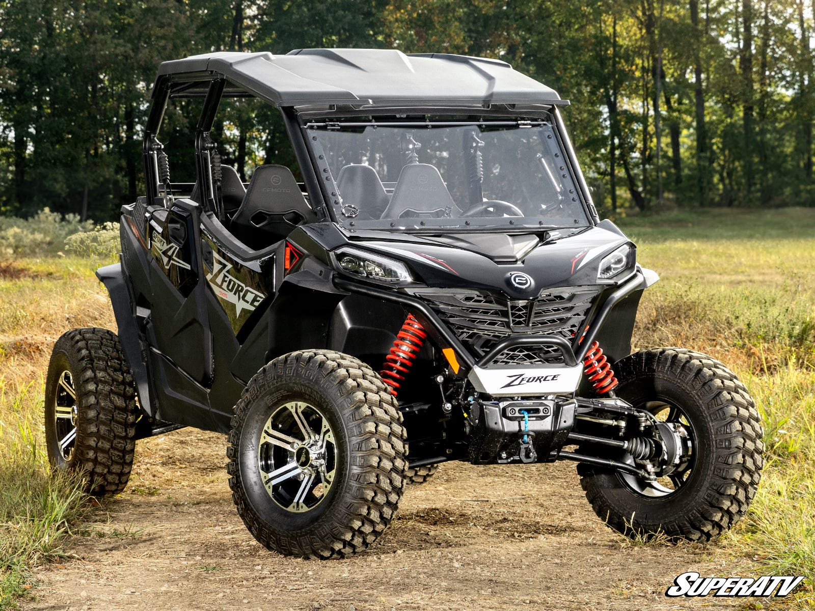 CFMoto ZForce 800 Trail Scratch Resistant Flip Windshield SuperATV
