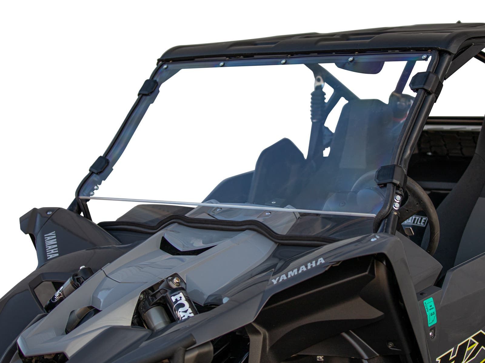 SuperATV Full UTV Windshield for 2019 Yamaha YXZ SE SS SS SE Scratch Resistant 1 4 inch Polycarbonate 250x Stronger Than Glass XR Optic Hard Coating
