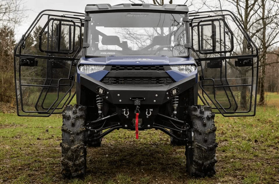 superatv full doors installed on polaris ranger